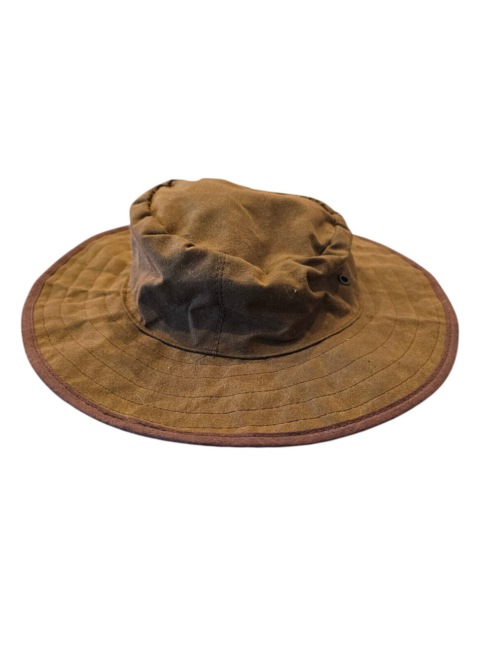 Driza-Bone Hat Boonie Fitted Mens M Brown Cotton Canvas Wide Brim Outdoor - Picture 2 of 5